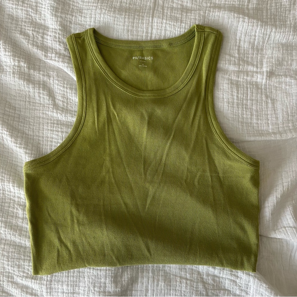 Green Crop Top